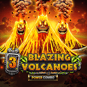 Play 3 Blazing Volcanoes Power Combo Slot Game